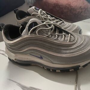 Nike Air Max 97 Silver and Black Sneakers